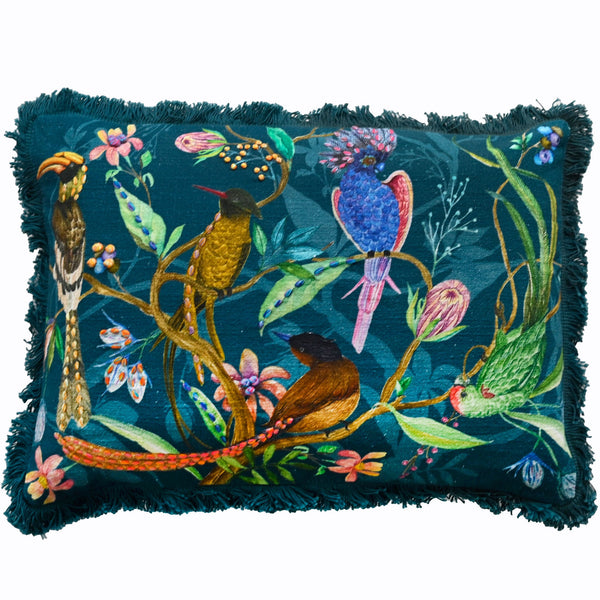 Colourful Tropical Birds Embellished 35x50 - Canwell Interiors Limited - Malini