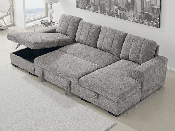 Como Sofabed Grey U Shape Corner - XShowhome Limited - Xshowhome