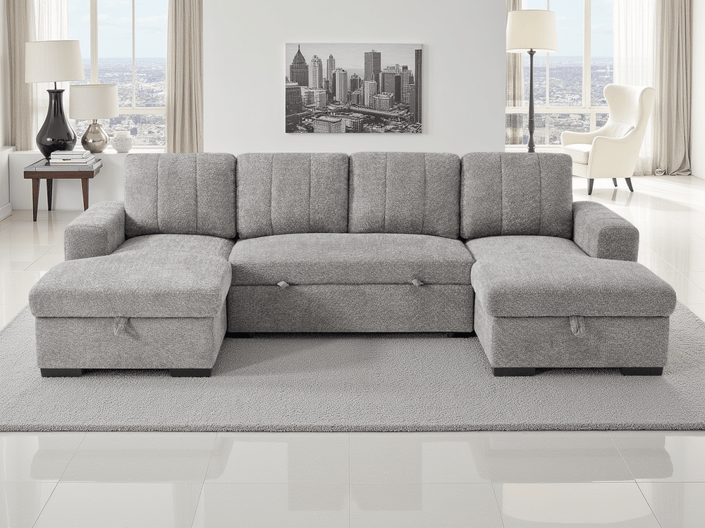 Como Sofabed Grey U Shape Corner - XShowhome Limited - Xshowhome