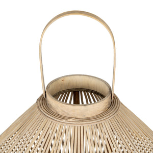 Cone Wicker Lantern with Glass Holder - Canwell Interiors Limited - Hills