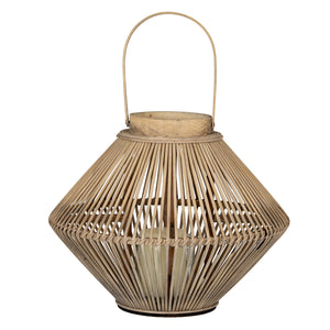 Cone Wicker Lantern with Glass Holder - Canwell Interiors Limited - Hills