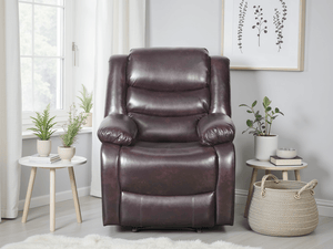 Conrad Manual Recliner Sofa Brown Armchair - XShowhome Limited - Xshowhome