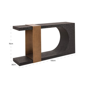 Console Alexander Jones black/gold (Bazel) - Canwell Interiors Limited - Richmond