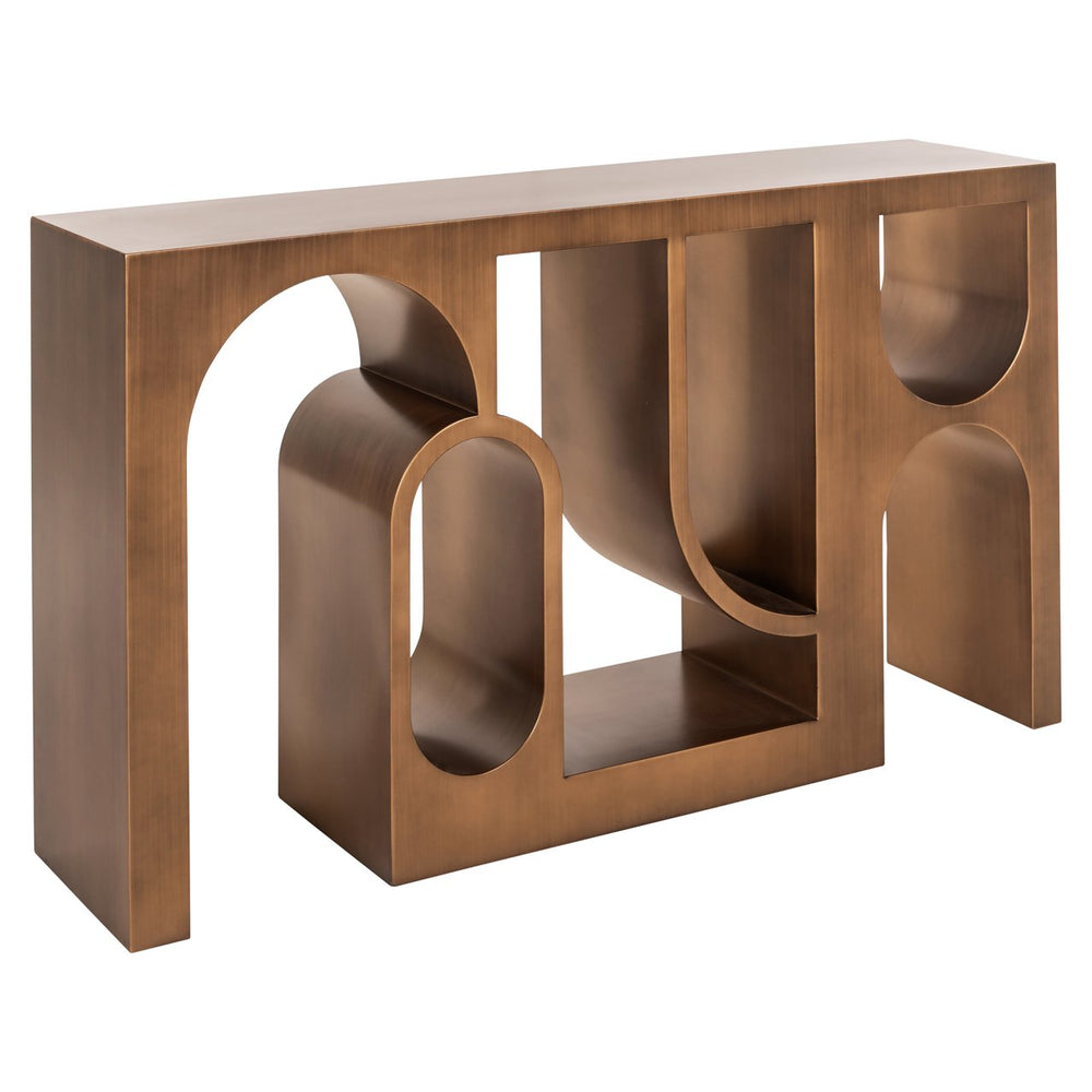 Console Alexander Jones brushed gold (Lugano) - XShowhome Limited - Richmond