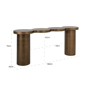 Console Bubba Brushed Gold - XShowhome Limited - Richmond