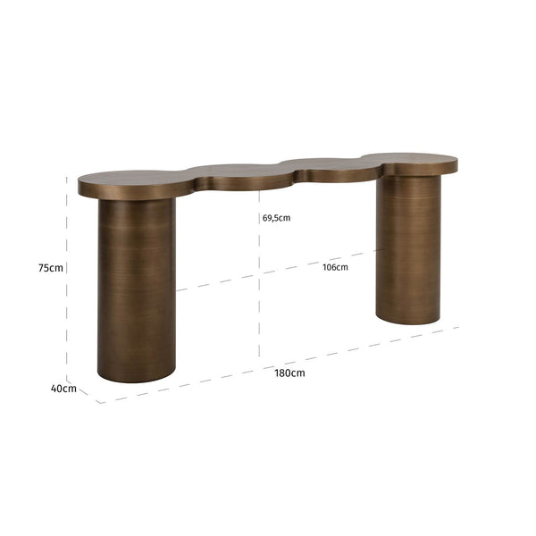 Console Bubba Brushed Gold - XShowhome Limited - Richmond