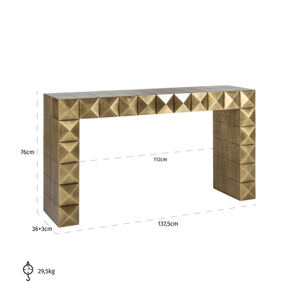 Console Collada brushed gold - Canwell Interiors Limited - Richmond
