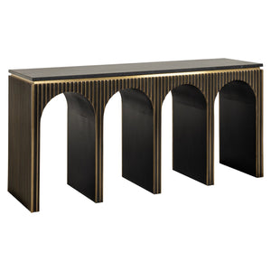 Console Les Arcs brushed gold - Canwell Interiors Limited - Richmond