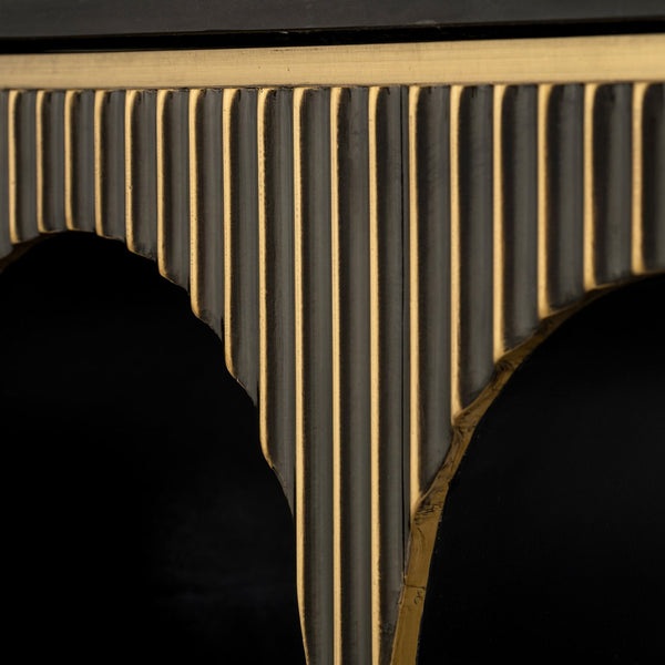 Console Les Arcs brushed gold - Canwell Interiors Limited - Richmond