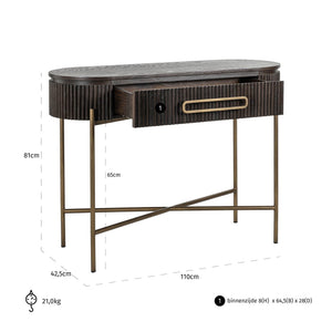 Console Luxor brown - Canwell Interiors Limited - Richmond