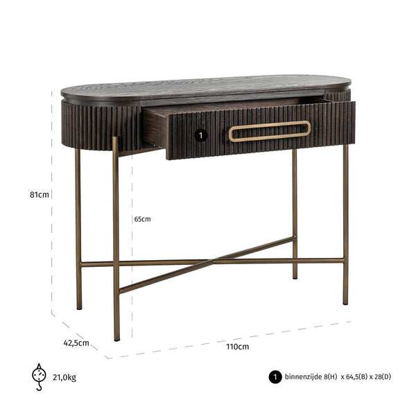 Console Luxor brown - Canwell Interiors Limited - Richmond