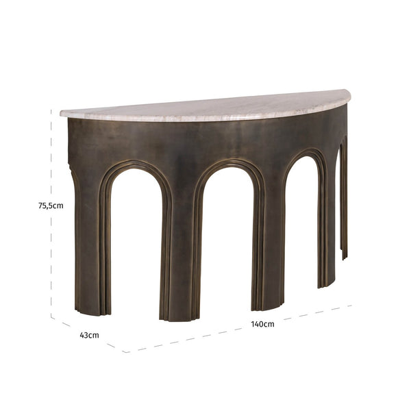 Console Sanchis brass antique - Canwell Interiors Limited - Richmond