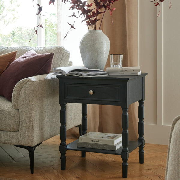 Contour Collection 1 Drawer Side Table - Canwell Interiors Limited - Hills