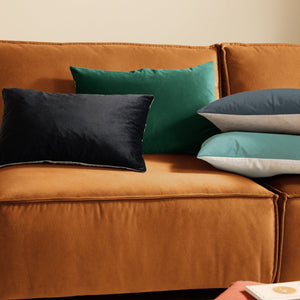 Contra 40x60 Feather Filled Cushion Black - XShowhome Limited - Riva