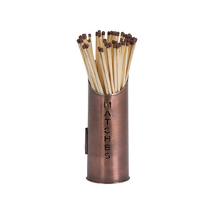 Copper Finish Logs and Kindling Buckets & Matchstick Holder - Canwell Interiors Limited - Hills