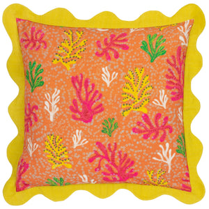 Coral 50x50 Feather Filled Cushion Citronelle - Canwell Interiors Limited - Riva