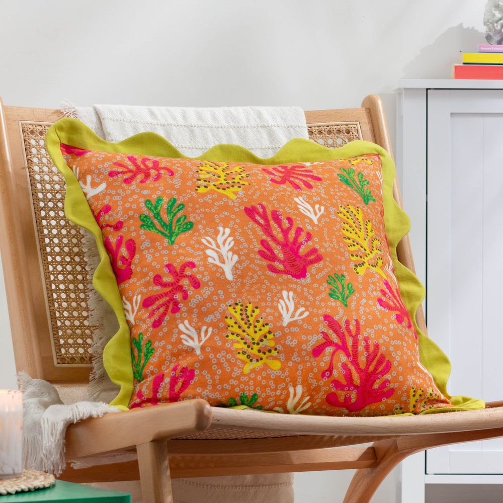 Coral 50x50 Feather Filled Cushion Citronelle - Canwell Interiors Limited - Riva