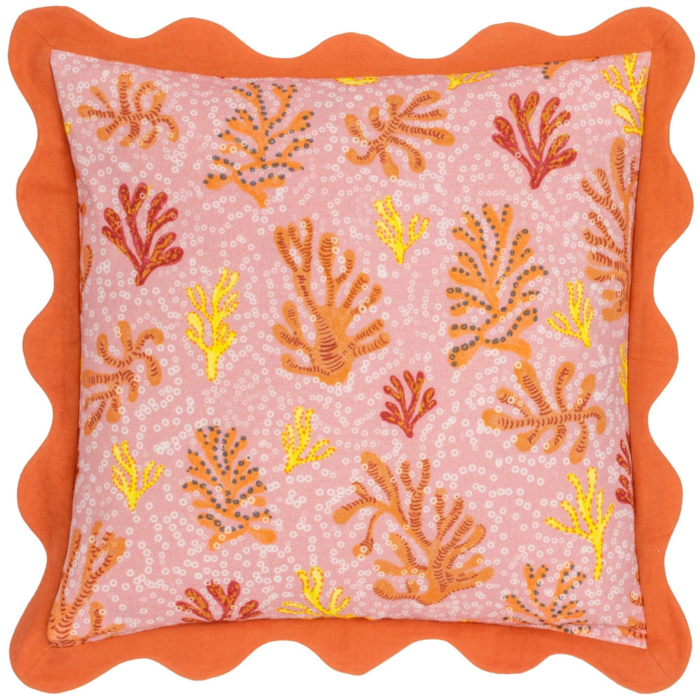 Coral 50x50 Feather Filled Cushion Sandy Pink - Canwell Interiors Limited - Riva