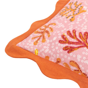 Coral 50x50 Feather Filled Cushion Sandy Pink - Canwell Interiors Limited - Riva
