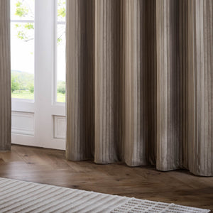 Corinthian 117x182 Eyelet Curtains Mink - XShowhome Limited - Riva