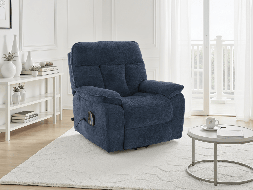 Cornwall Rise and Recline Massage Chair Blue - XShowhome Limited - Xshowhome