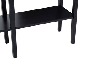 Corso Black Console Table with Rattan Drawers - Canwell Interiors Limited - Xshowhome