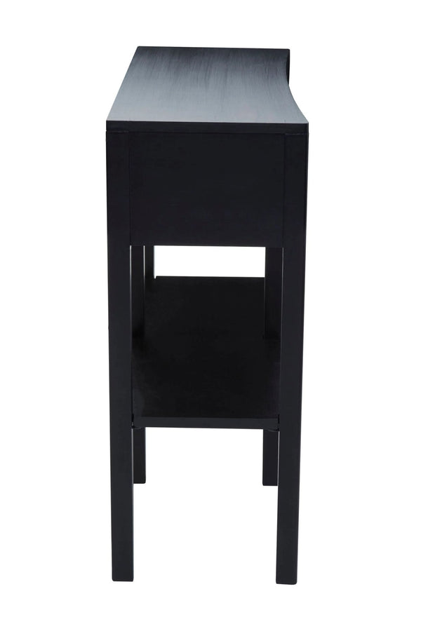 Corso Black Console Table with Rattan Drawers - XShowhome Limited - Xshowhome