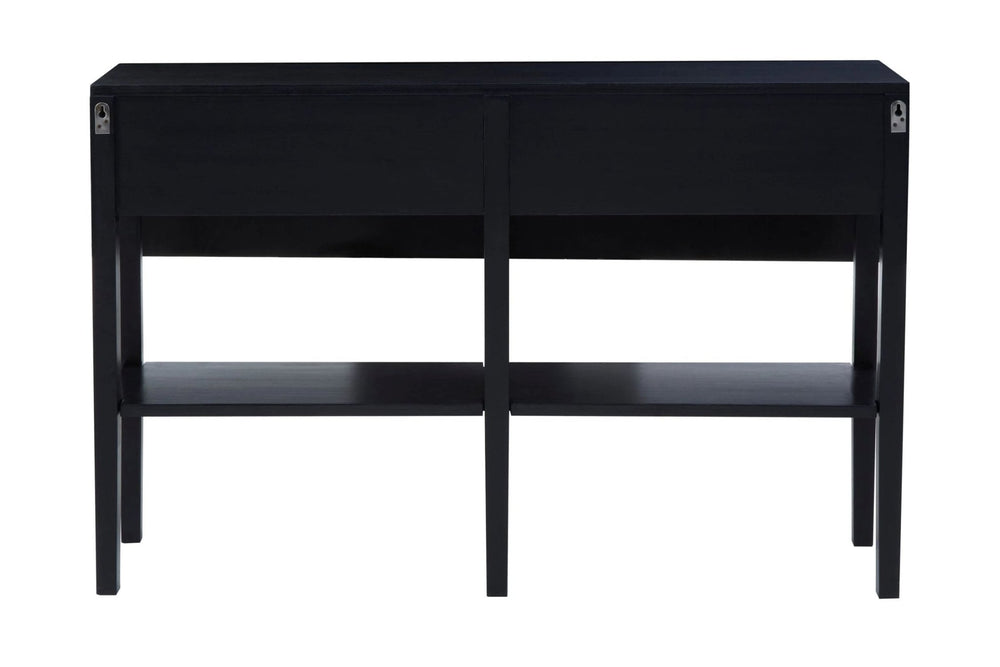Corso Black Console Table with Rattan Drawers - XShowhome Limited - Xshowhome