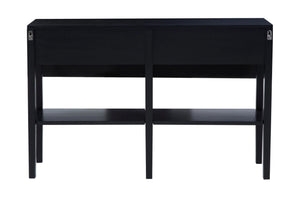 Corso Black Console Table with Rattan Drawers - XShowhome Limited - Xshowhome