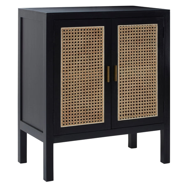 Corso Black Sideboard with Two Rattan Doors - XShowhome Limited - Xshowhome