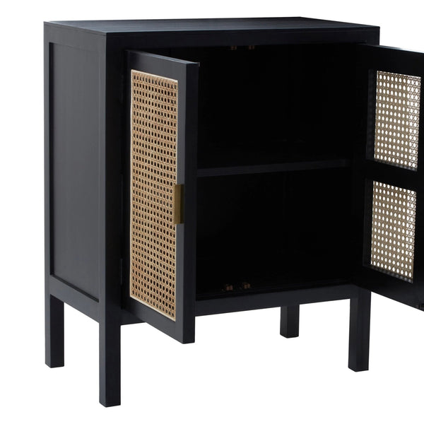 Corso Black Sideboard with Two Rattan Doors - XShowhome Limited - Xshowhome
