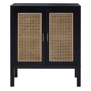 Corso Black Sideboard with Two Rattan Doors - XShowhome Limited - Xshowhome