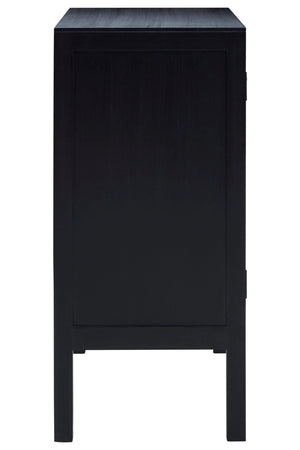 Corso Black Sideboard with Two Rattan Doors - XShowhome Limited - Xshowhome