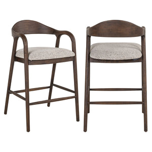 Counter stool Mihara mocca fancy fire retardant - Canwell Interiors Limited - Richmond