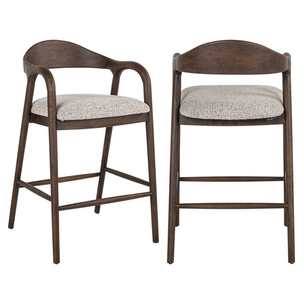 Counter stool Mihara mocca fancy fire retardant - Canwell Interiors Limited - Richmond