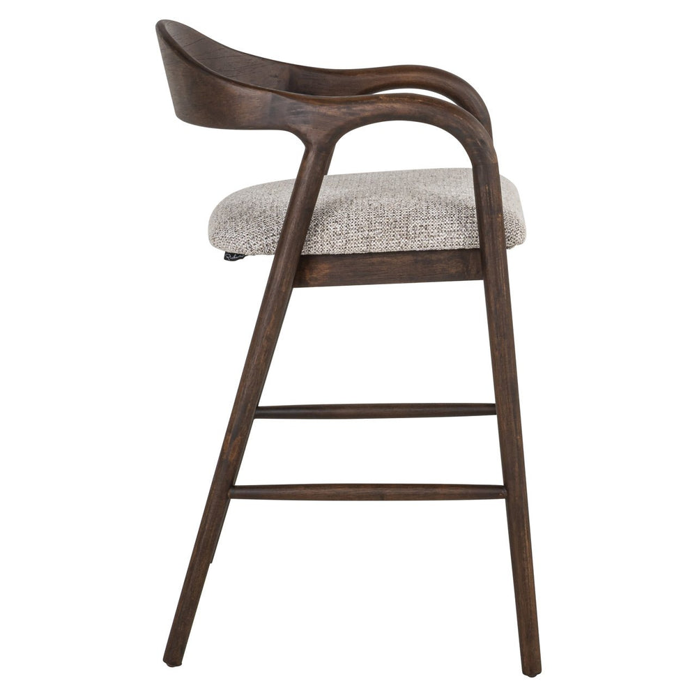 Counter stool Mihara mocca fancy fire retardant - Canwell Interiors Limited - Richmond