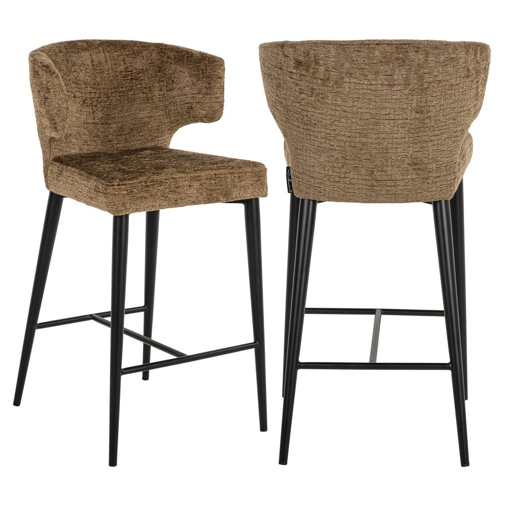 Counter stool Taylor brandy fusion fire retardant - Canwell Interiors Limited - Richmond