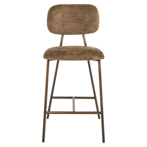 Counter stool Xenia brandy fusion fire retardant (Set of 2) - Canwell Interiors Limited - Richmond