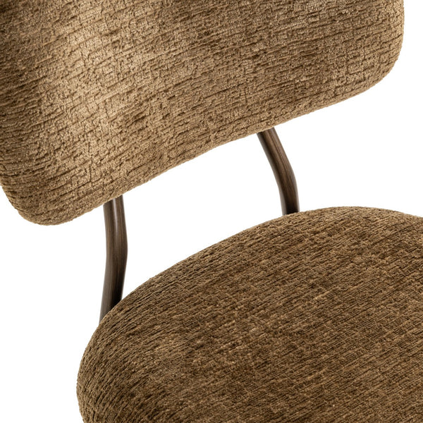 Counter stool Xenia brandy fusion fire retardant (Set of 2) - Canwell Interiors Limited - Richmond
