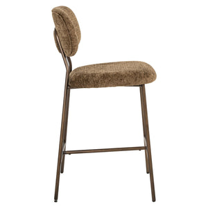 Counter stool Xenia brandy fusion fire retardant (Set of 2) - Canwell Interiors Limited - Richmond