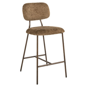 Counter stool Xenia brandy fusion fire retardant (Set of 2) - Canwell Interiors Limited - Richmond