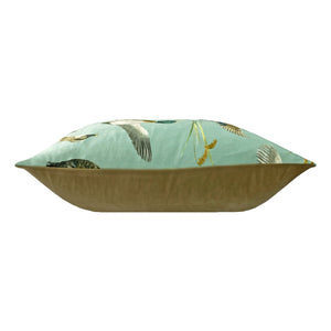 Country Duck Pond 40x60 Feather Filled Cushion Mint - Canwell Interiors Limited - Riva