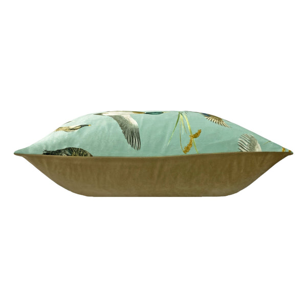 Country Duck Pond 40x60 Feather Filled Cushion Mint - Canwell Interiors Limited - Riva