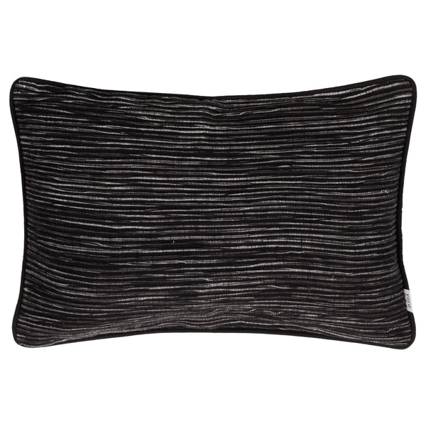 Cove 35x50 Feather Filled Cushion Black - Canwell Interiors Limited - Riva