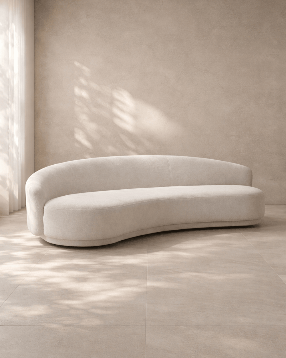 Cove 4-Seater Sofa - Avery Velour Cream - XShowhome Limited - Tommy Franks