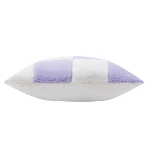 Cozee Check 50x50 Feather Filled Cushion Lilac - Canwell Interiors Limited - Riva