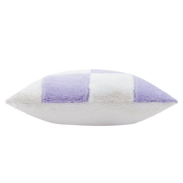 Cozee Check 50x50 Feather Filled Cushion Lilac - Canwell Interiors Limited - Riva
