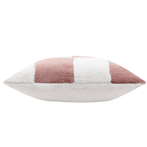 Cozee Check 50x50 Feather Filled Cushion Pink - Canwell Interiors Limited - Riva