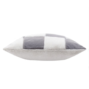 Cozee Check 50x50 Feather Filled Cushion Slate Blue - Canwell Interiors Limited - Riva