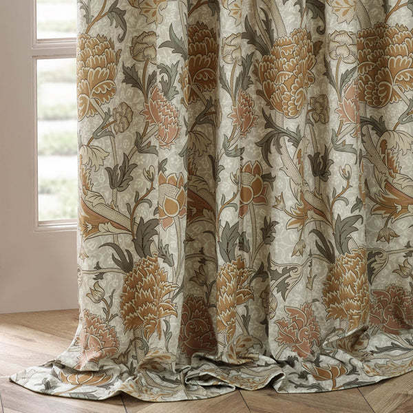 Cray 228x137 Pencil Pleat Curtains Stone/Clay - XShowhome Limited - Riva
